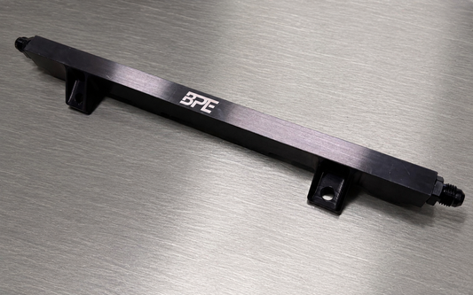 Mercedes M111 Billet Aluminium Fuel Rail. 2 Port Return Style - An6
